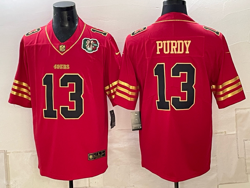 Men 2026 Nike San Francisco 49ers #13 Purdy Red NFL Jersey 10160